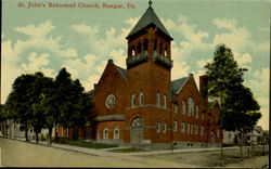 St. John's Reformed Church Bangor, ME Postcard Postcard