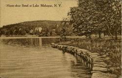 Horse-Shoe Bend At Lake Mahopac New York Postcard Postcard