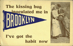 The Kissing Inoculated Me In Brooklyn Postcard