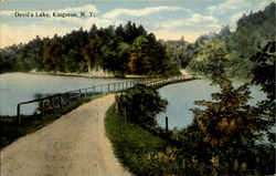 Devil's Lake Kingston, NY Postcard Postcard