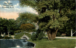 The Bridge, White's Park Concord, NH Postcard Postcard