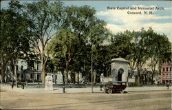 State Capitol And Memorial Arch Postcard