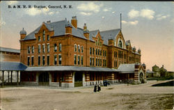 B. & M. R. R. Station Postcard