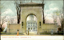 Memorial Arch And Capitol Postcard