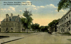 State Capitol Post Office State Library And Historical Buildings Postcard