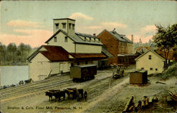 Stratton & Co's Flour Mill Penacook, NH Postcard Postcard