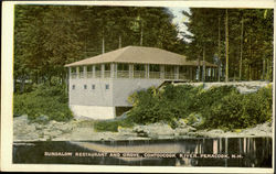 Bungalow Restaurant And Grove, Contoocook River Postcard