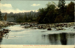 Contoocook River, Penacook Postcard