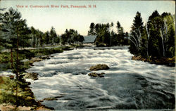 View At Contoocook River Park Postcard