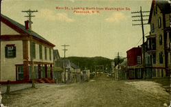 Main St. Looking North From Washington Sq Postcard