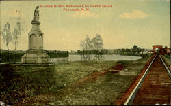 Hannah Dustin Monument On Dustin Island Postcard