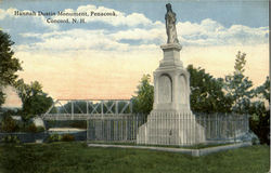 Hannah Dustin Monument, Penacook Postcard