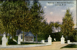 Entrance To Blossom Hill Cemetery Postcard