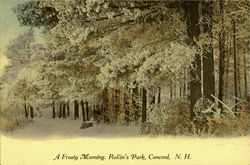 A Frosty Morning, Rollins Park Postcard