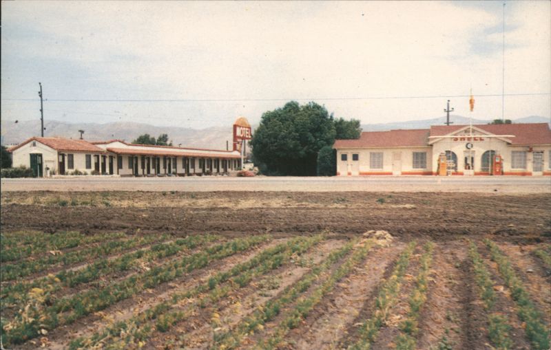 Sunshine Motel, Shell Station & Farm Field, Soledad, CA California