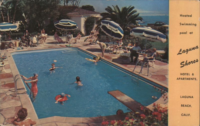 Heated Swimming Pool at Laguna Shores Hotel & Apartments Laguna Beach California