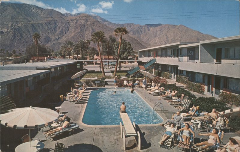 Skylark Hotel Pool & Mountains, Palm Springs, CA California