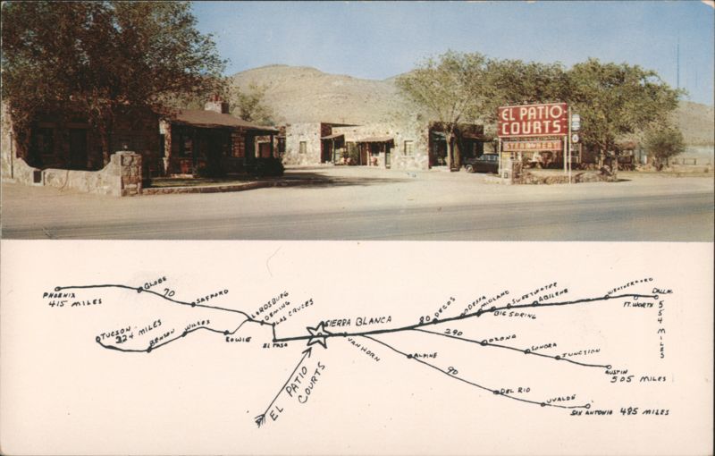 El Patio Courts, Highway 80, Sierra Blanca, TX Texas