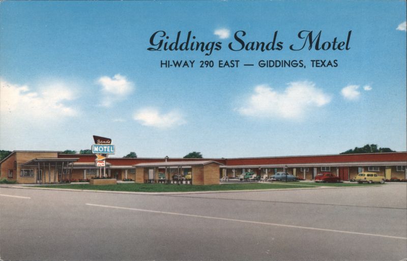 Giddings Sands Motel, Hi-Way 290 East, Giddings, Texas