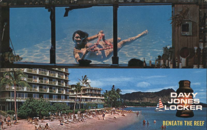 Davy Jones Locker, Reef Hotel, Waikiki Pool-View Lounge Hawaii