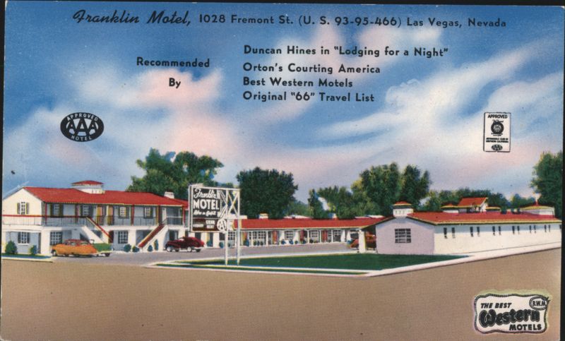 Franklin Motel, Las Vegas NV - Duncan Hines Recommended Nevada