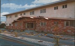 The Tropics Apartments, Modern Tropical Living, Modesto, CA Postcard
