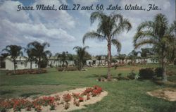 Grove Motel, Alt. 27 and 60, Lake Wales, FL Postcard