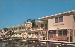 Dolphin Apts. Motel, Heated Pool, Pompano Beach FL Postcard