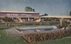 Blythe Travel Lodge Postcard
