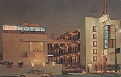 Kent Inn Motel, Los Angeles, Luxury at Motel Rates Postcard
