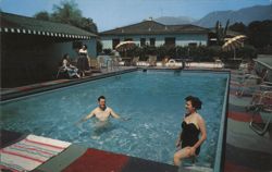 Monterey Lodge Swimming Pool, Pasadena, CA Postcard