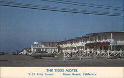The Tides Motel, Pismo Beach, CA - Ocean Front Cottages Postcard