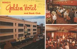 Reno's Golden Hotel & Bank Club Casino, Lounge, Exterior Postcard