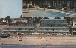 Terrace Court, Deluxe Housekeeping Apartments, Pool, Beach Postcard