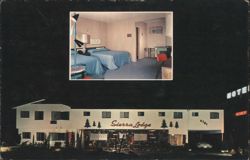 Sierra Lodge Motel, Sherman Oaks, CA Postcard