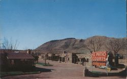 EL PATIO COURTS, Highway 80, Sierra Blanca, TX Postcard