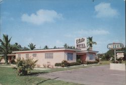 Elite Motel, Hollywood, Florida Postcard