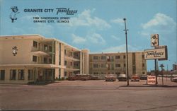 Granite City Travelodge 1200 Nineteenth Street IL Postcard