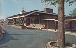 Lamp Liter Motel & Dining Room, Springfield, IL Postcard
