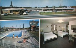 Cardinal Motel and Dining Room Postcard