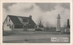 Del-Mar Inn & Cabins, Hagerstown, MD, U.S. Route 40 Postcard