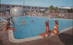 Cosmic Age Lodge, Moon House & Blue Moon Pool Postcard