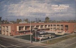 Phoenix Travelodge, 402 W. Van Buren, Heated Pool Postcard