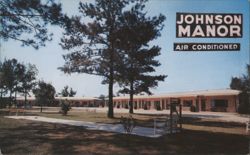 Johnson Manor Motor Court & Restaurant, Perry, FL Postcard