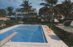 SEA COLONY Swimming Pool, Pompano Beach, Florida Postcard