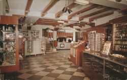 Del Camino Motor Hotel Lobby, Gift Shop & Registration Desk Postcard