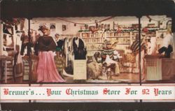 Breuner's 14th Christmas Store Display, Home Furnishers Postcard
