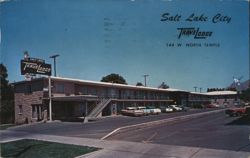 Salt Lake City TraveLodge 144 W. North Temple AAA Postcard