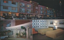 Seattle Travelodge, Space Needle, Hotel Rooms & Lobby Postcard