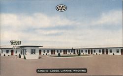 Rancho Lodge, AAA, Modern Units, Laramie, WY Postcard
